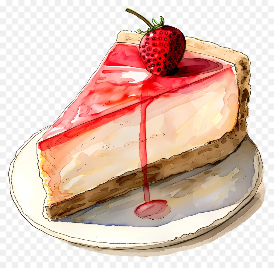 Cheesecake，Cheesecake Fraise PNG