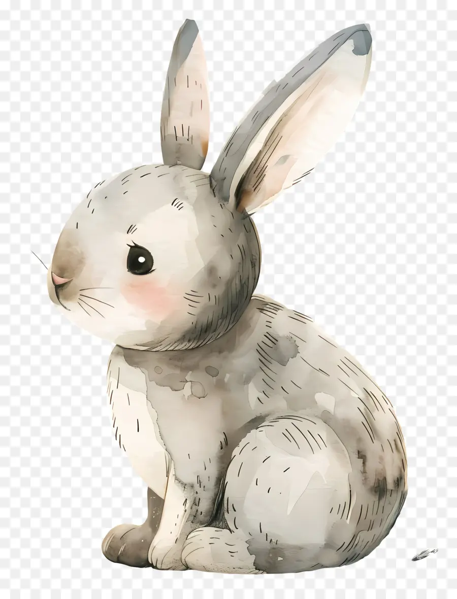 Dessin Animé Lapin，Gris Lapin PNG