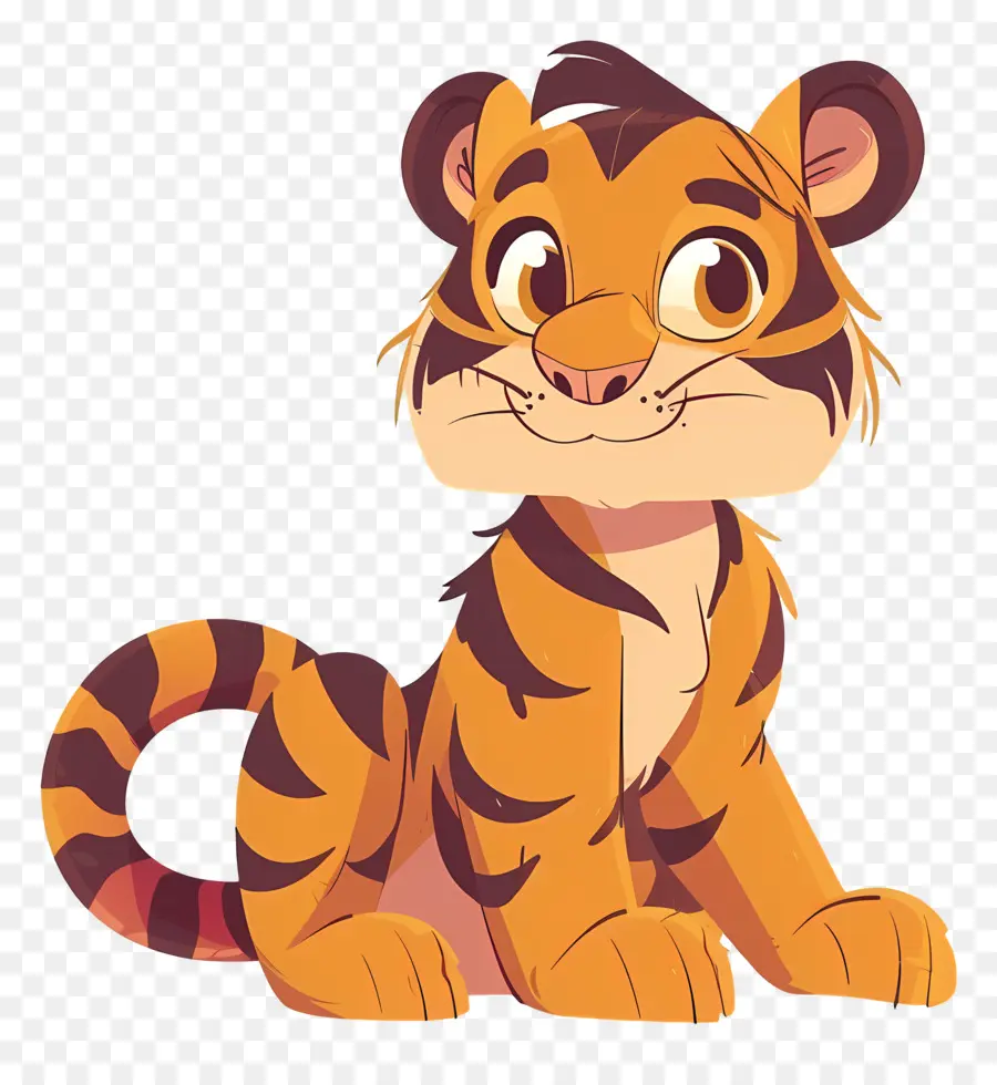 Dessin Animé Tigre，Mignon PNG