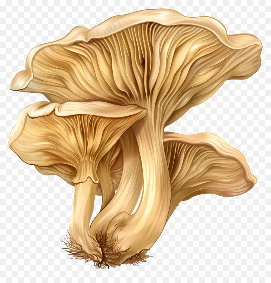 Les Pleurotes，Champignons PNG