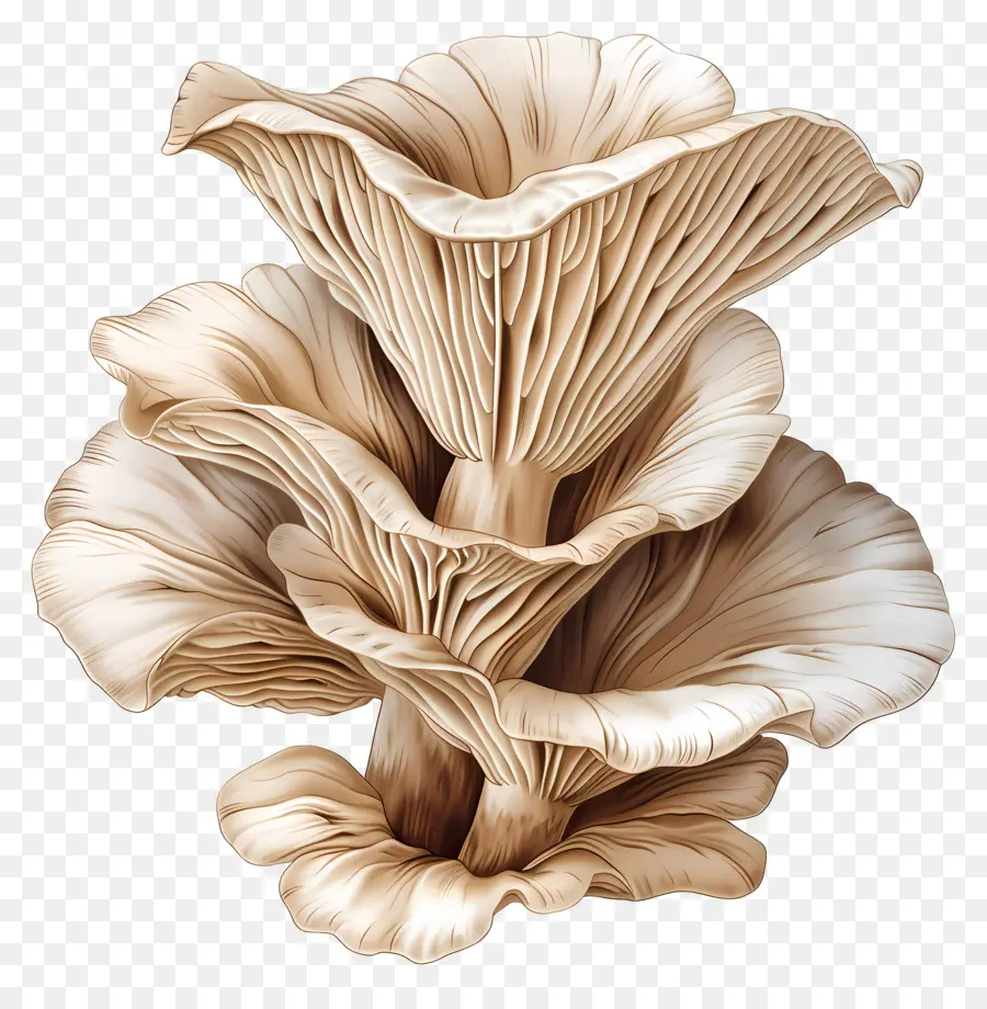 Les Pleurotes，Champignons PNG