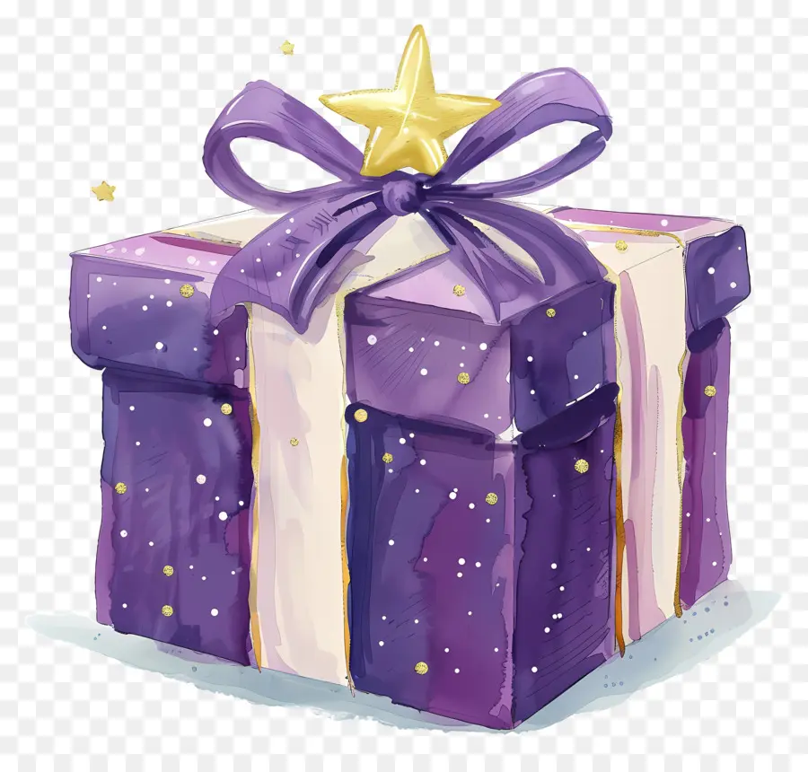 Violet Cadeau，Violet Boîte Cadeau PNG