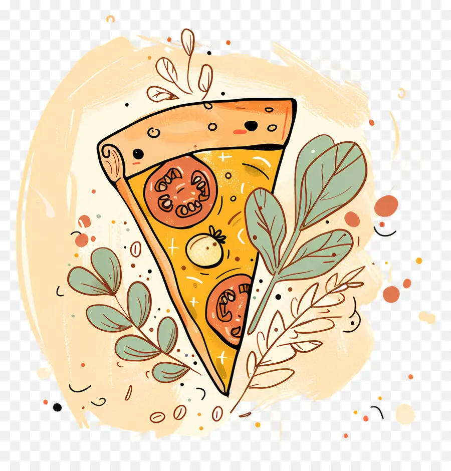 Pizza Doodle，Pizza PNG