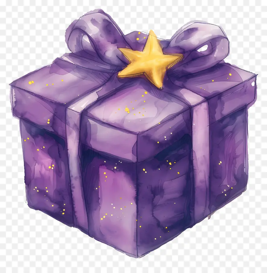 Violet Cadeau，Violet Boîte Cadeau PNG