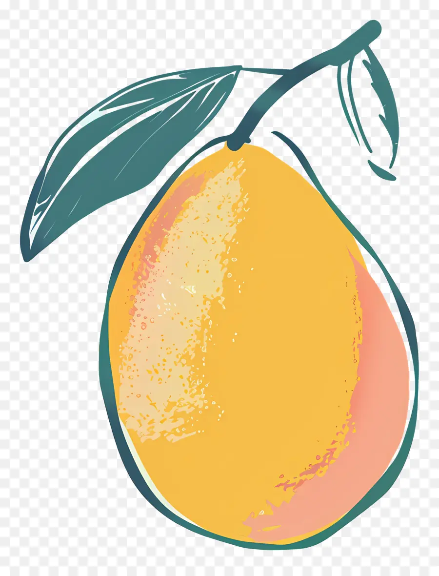 Doodle Mangue，Citron PNG