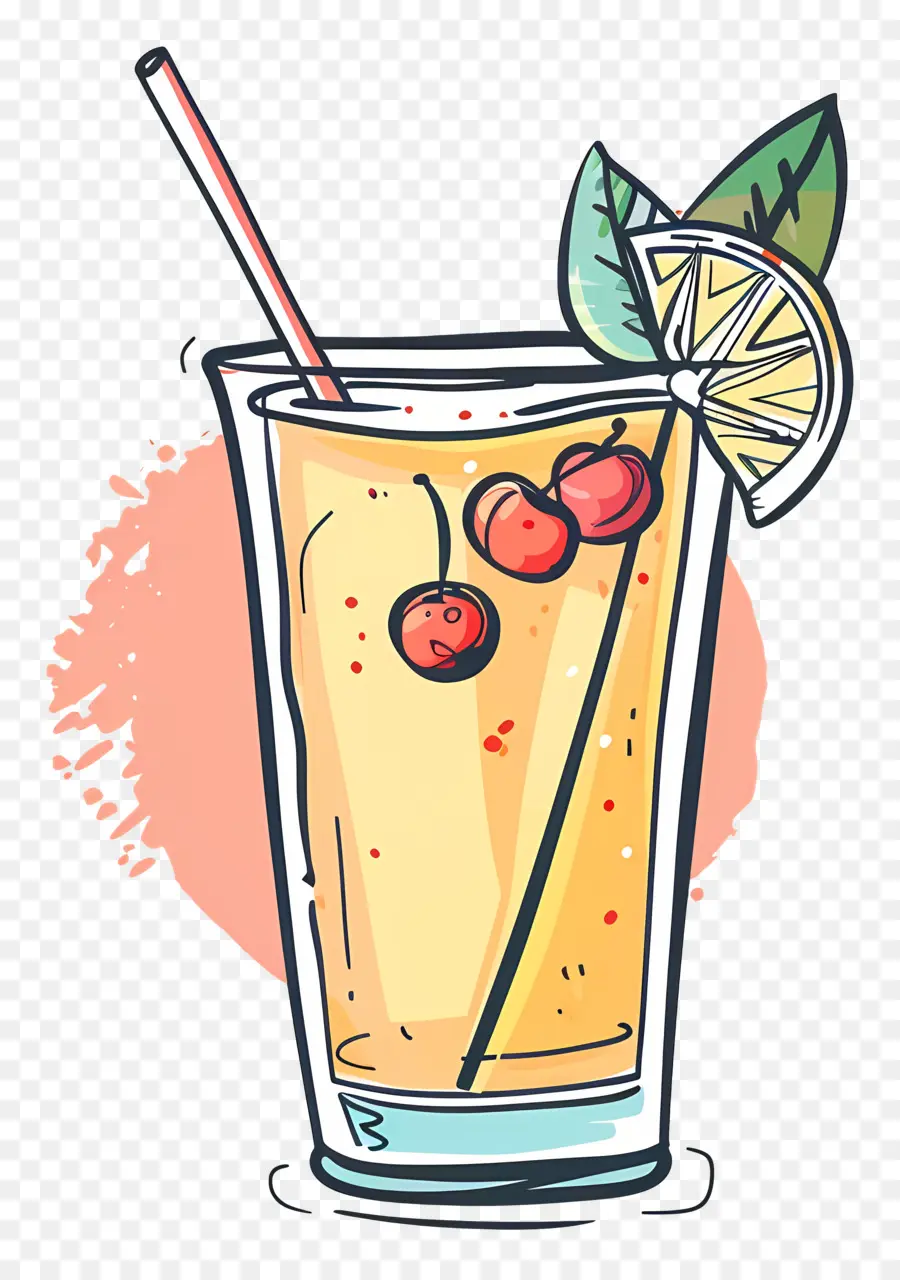 Cocktail Doodle，Boisson Alcoolisée PNG