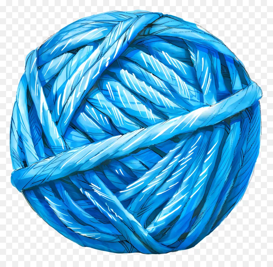 Boule De Fil Bleu，Fil De Balle PNG