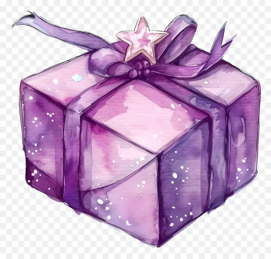 Violet Cadeau，Violet Boîte Cadeau PNG