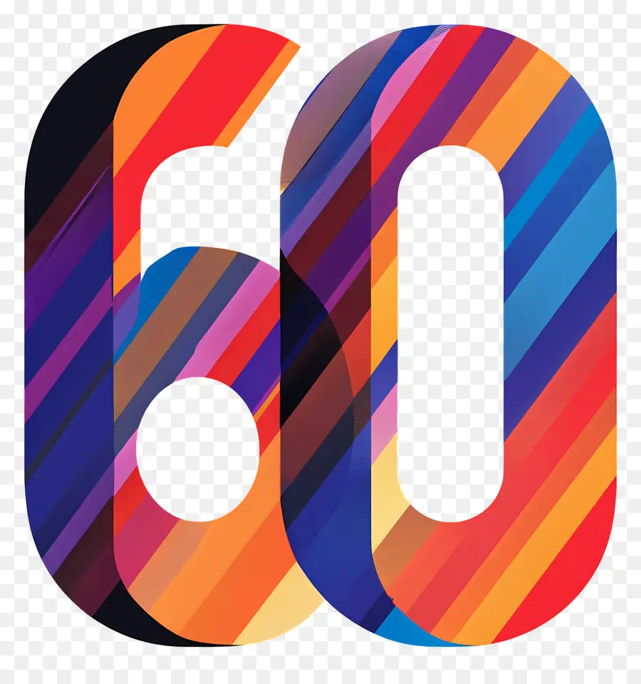 Numéro 60，60e Anniversaire PNG