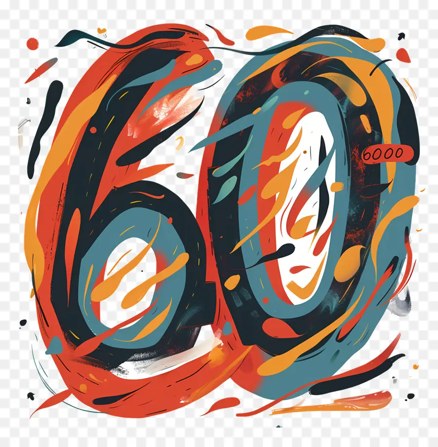 Numéro 60，Peinture Numérique PNG