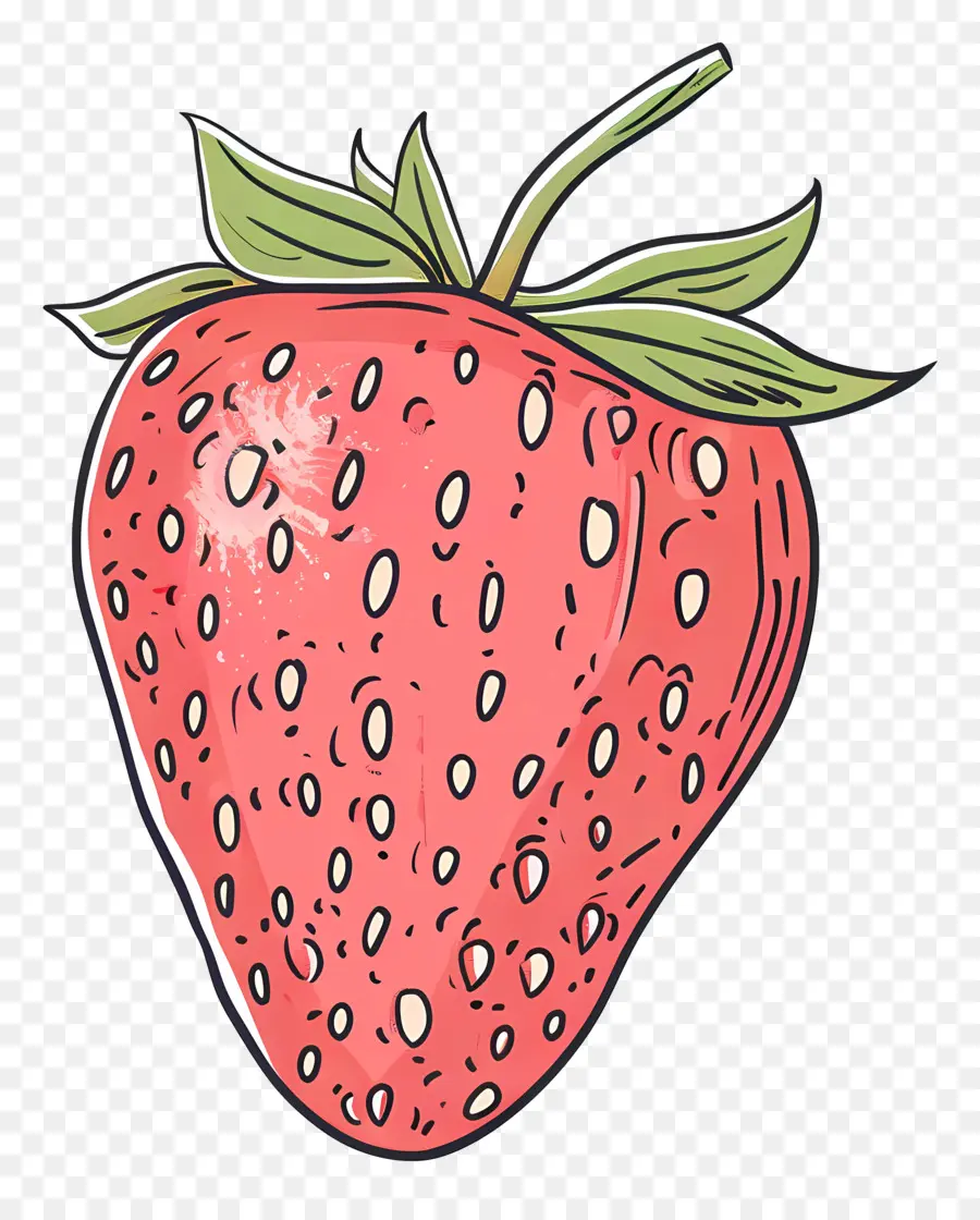 Doodle Aux Fraises，Fraise PNG