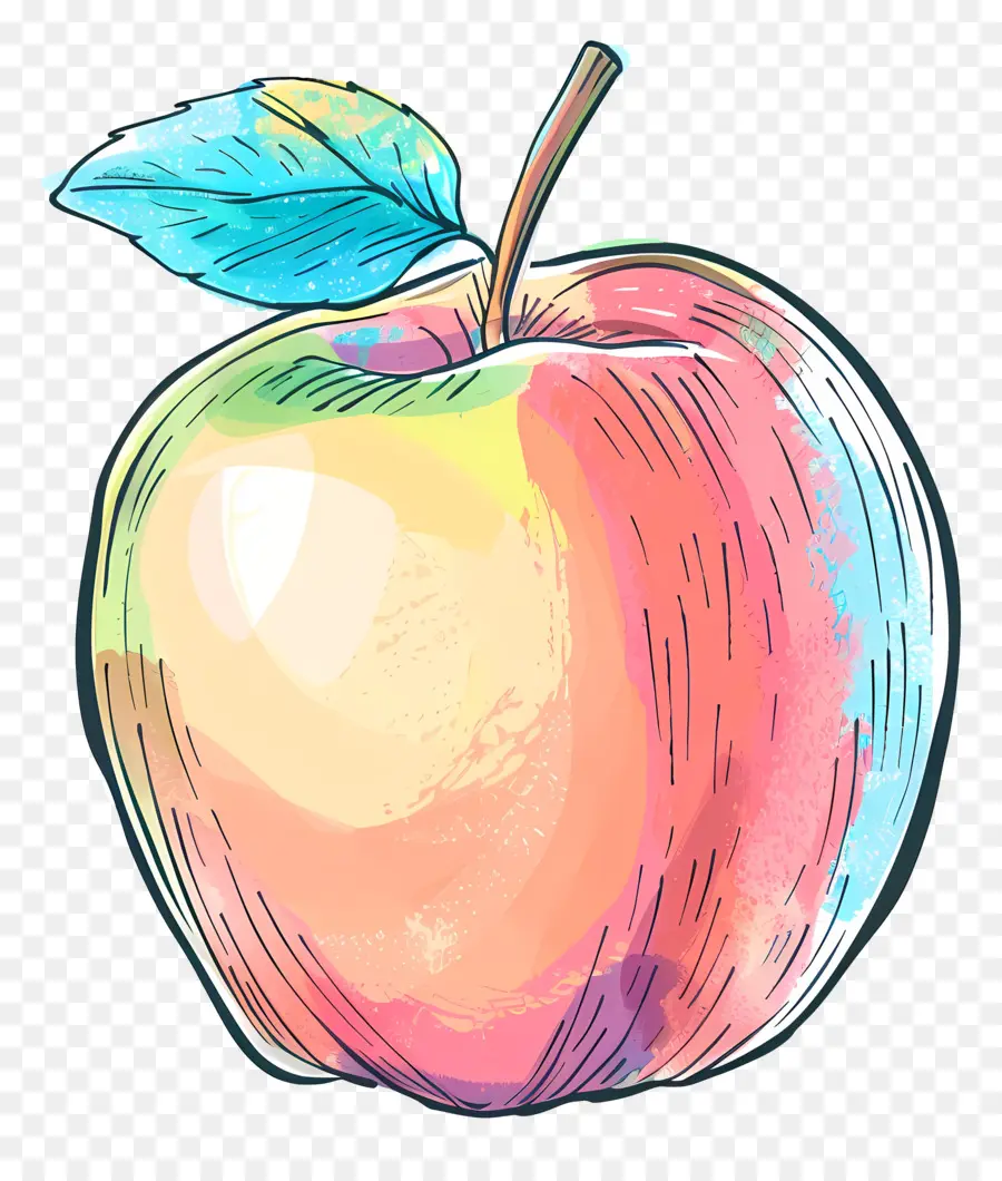 Doodle Pomme，Pomme PNG