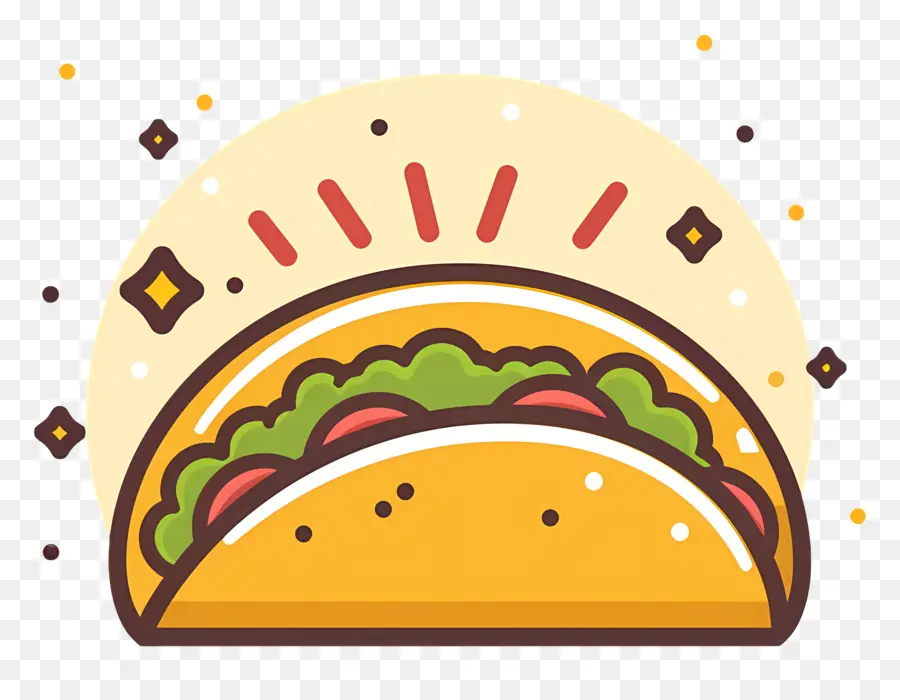 Taco，La Nourriture Mexicaine PNG