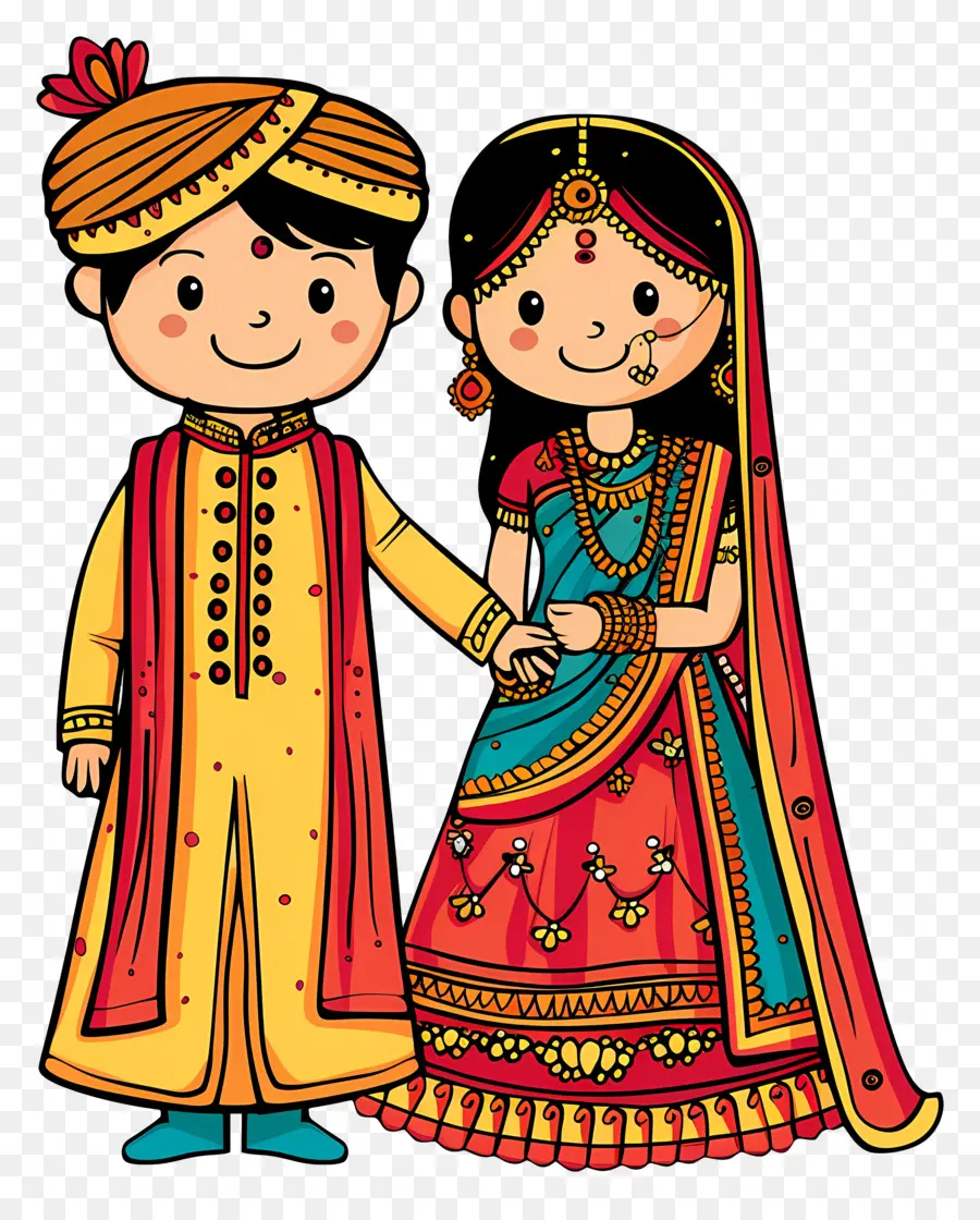 Mariage Indien，Tenue De Mariage Indienne PNG