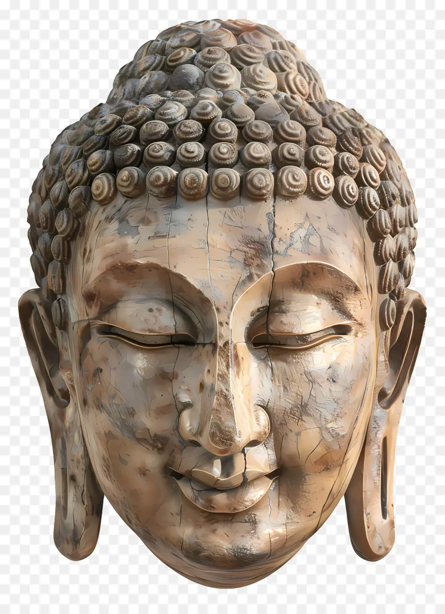 Tête De Bouddha，Visage Souriant PNG