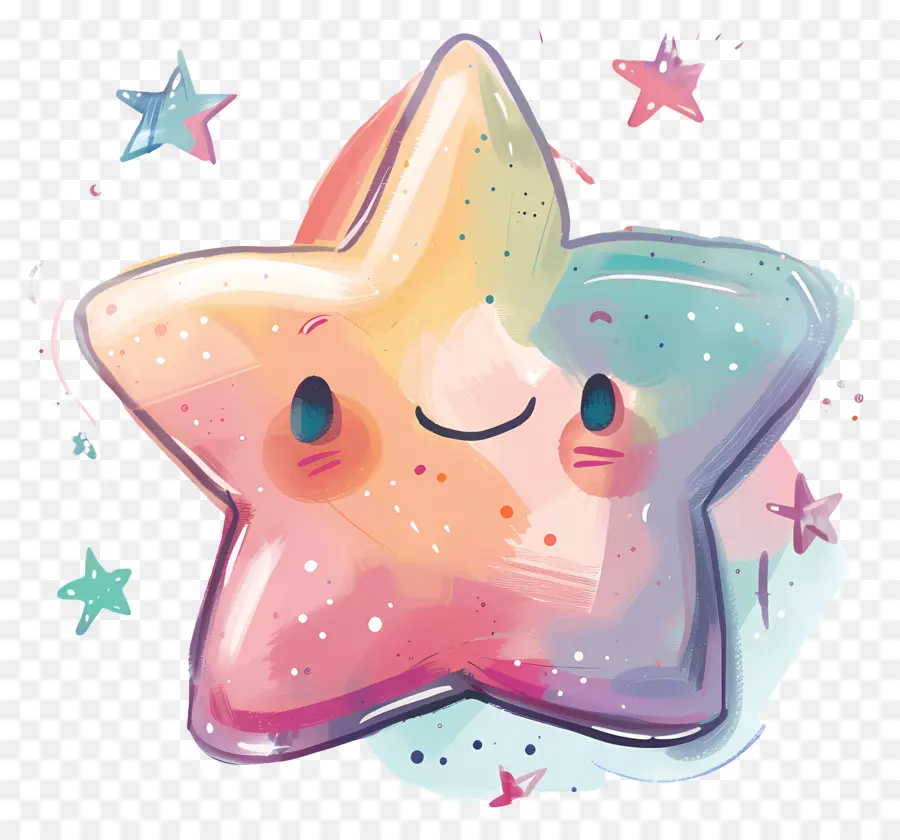 Doodle étoiles，Mignon PNG