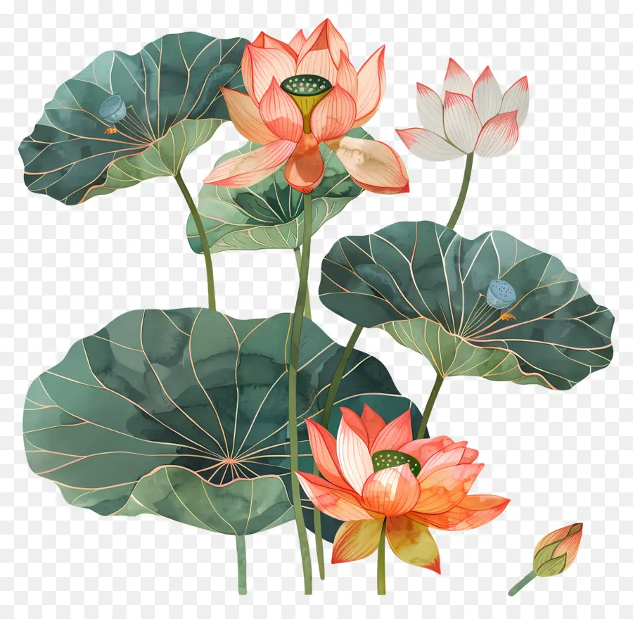 Fleur De Lotus，Des Fleurs De Lotus PNG