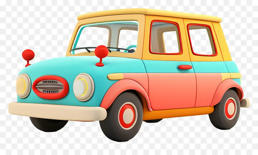 Bande Dessinée De Voiture，Véhicule Coloré PNG