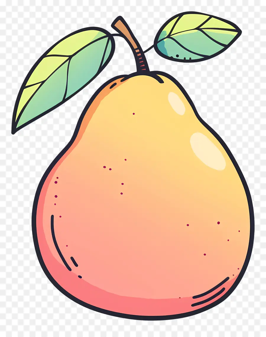 Doodle Mangue，Poire PNG