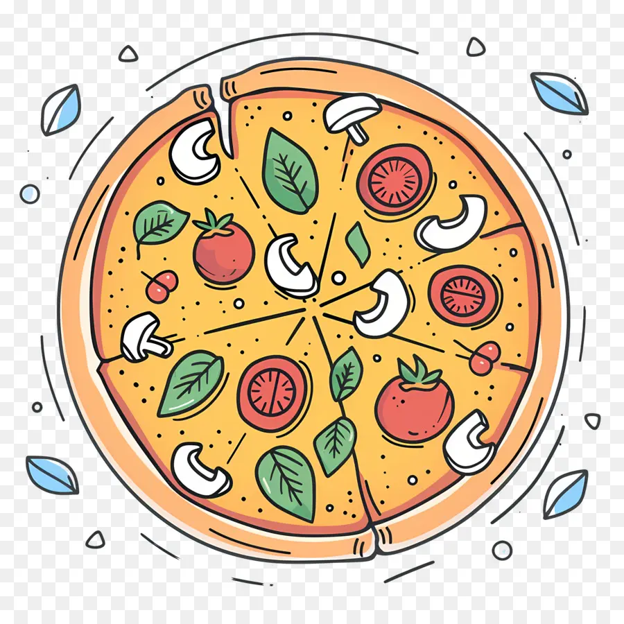 Pizza Doodle，Pizza PNG