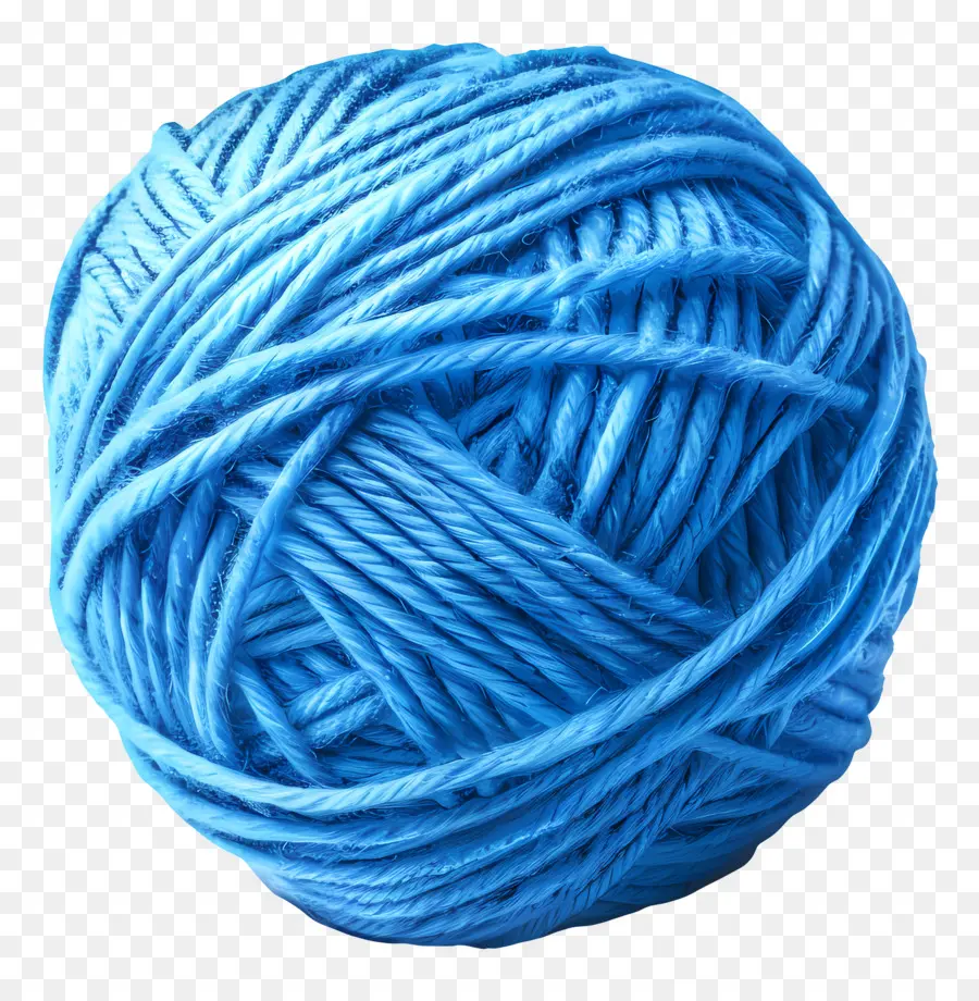 Boule De Fil Bleu，Laine PNG