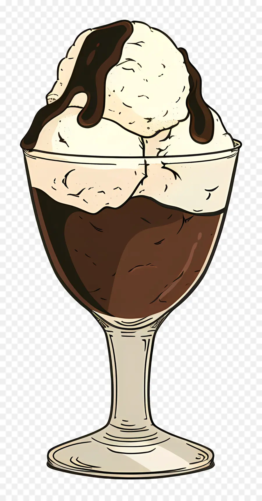 Crème Glacée Clipart，Sundae Au Chocolat PNG