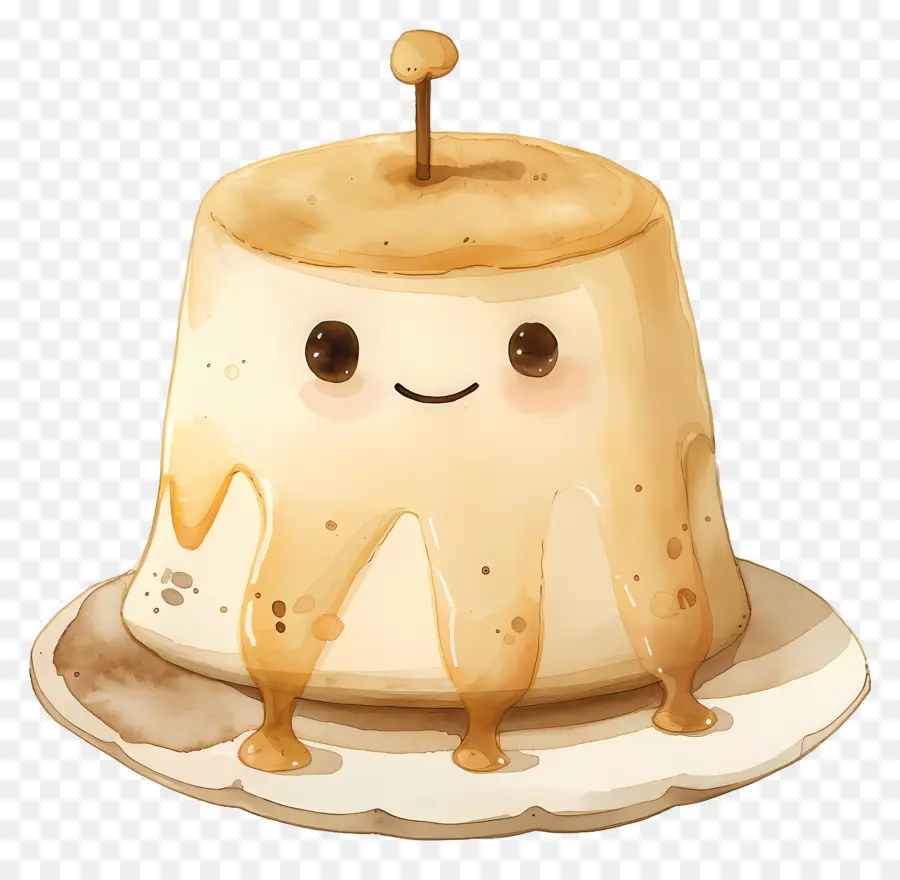 Pudding Kawaii，Gâteau Au Chocolat PNG