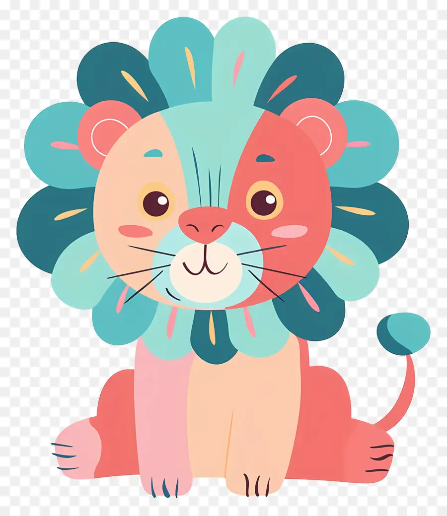 Doodle Lion，Dessin Animé Lion PNG