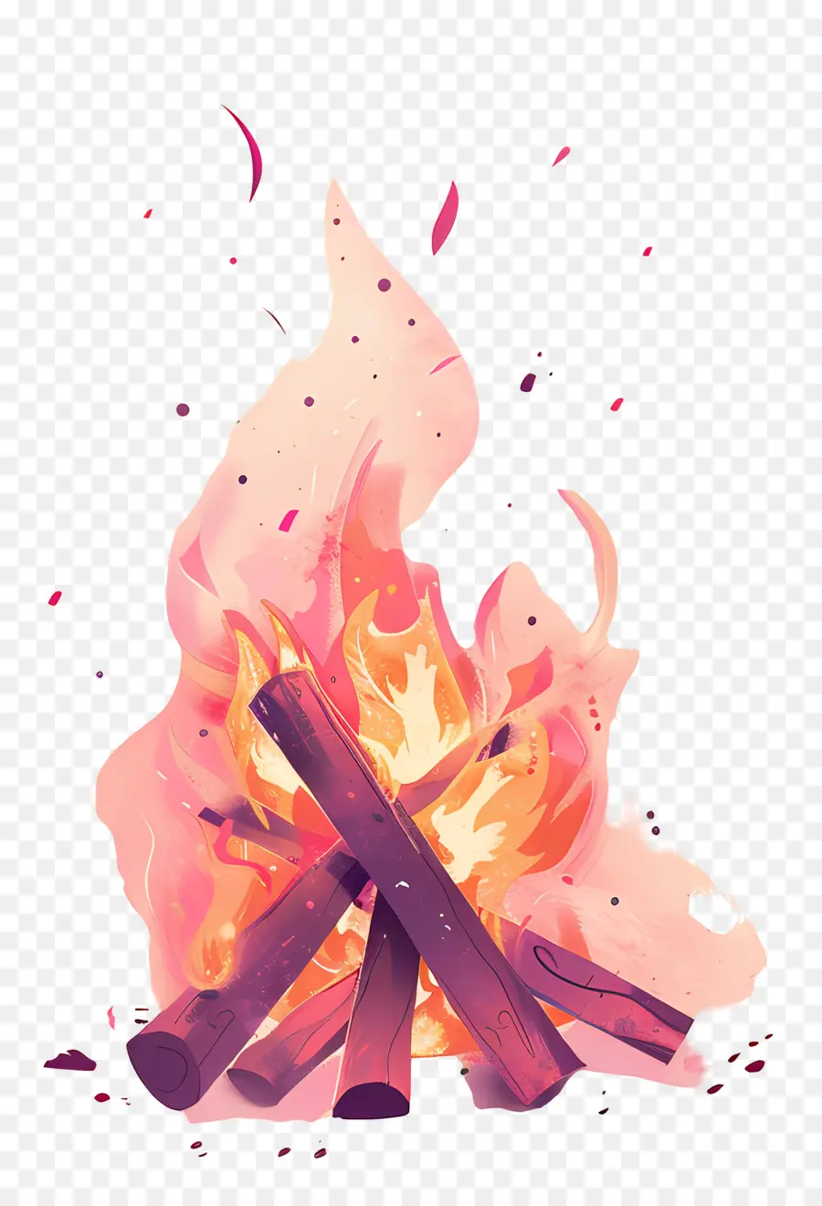 Feu De Joie，Peinture De Feu De Joie PNG