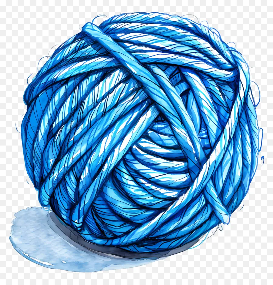 Boule De Fil Bleu，Fil Bleu PNG