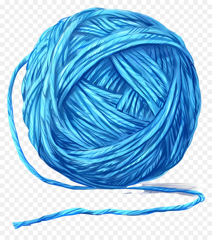 Boule De Fil Bleu，Boule Bleue PNG