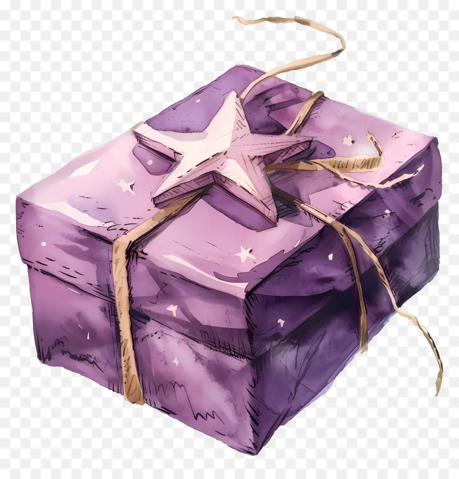 Violet Cadeau，Emballage Cadeau PNG