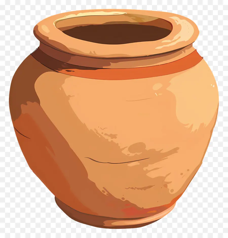 Pot En Argile，Forme Irrégulière PNG