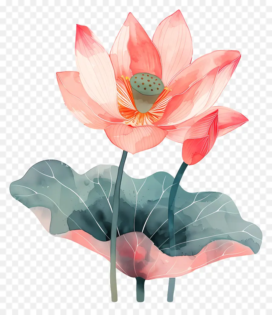 Fleur De Lotus，Fleur De Lotus Rose PNG