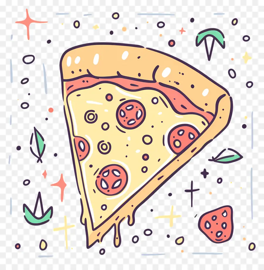 Pizza Doodle，Pizza PNG