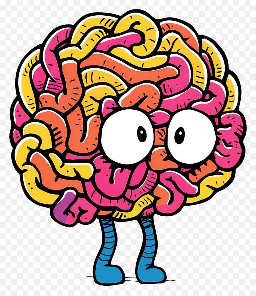 Dessin Animé Cerveau，Heureux PNG