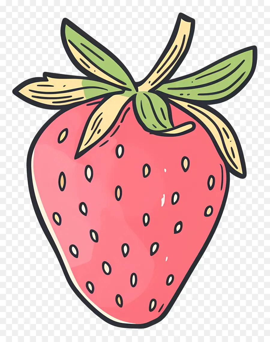 Doodle Aux Fraises，Fraise PNG