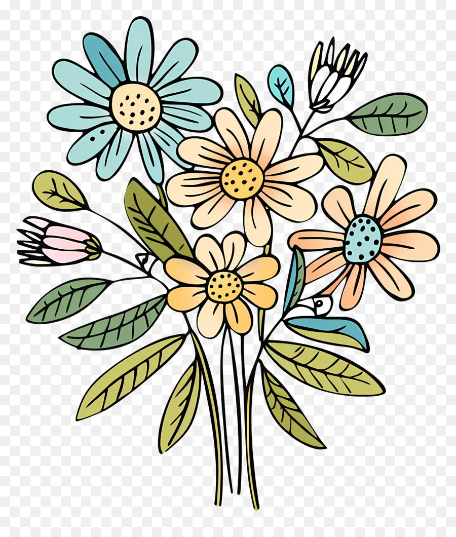 Bouquet Marguerite，Fleurs PNG