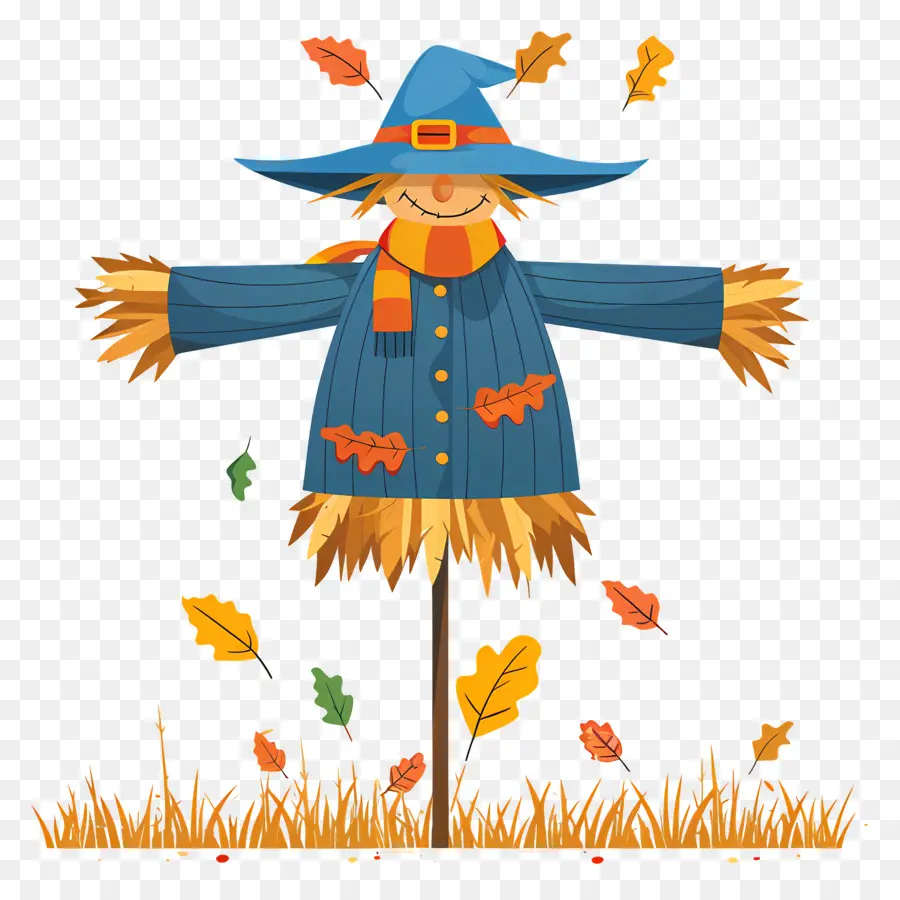 épouvantail D'automne，Costume De Sorcier PNG