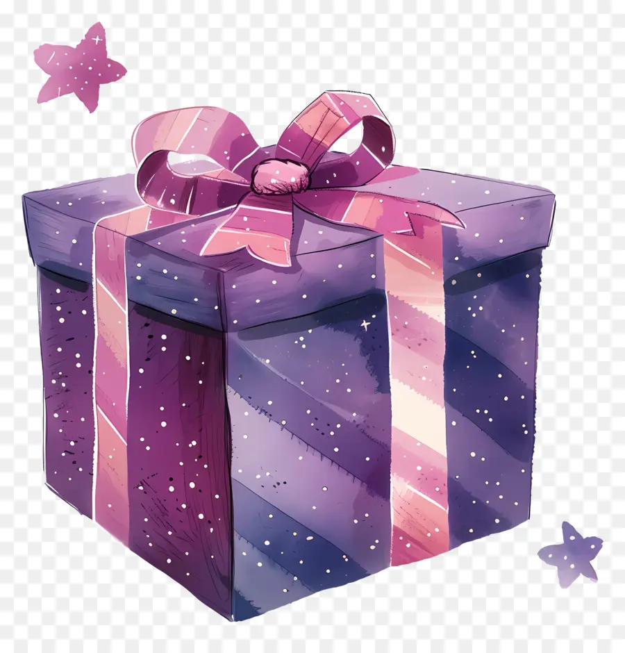 Violet Cadeau，Emballage Cadeau PNG