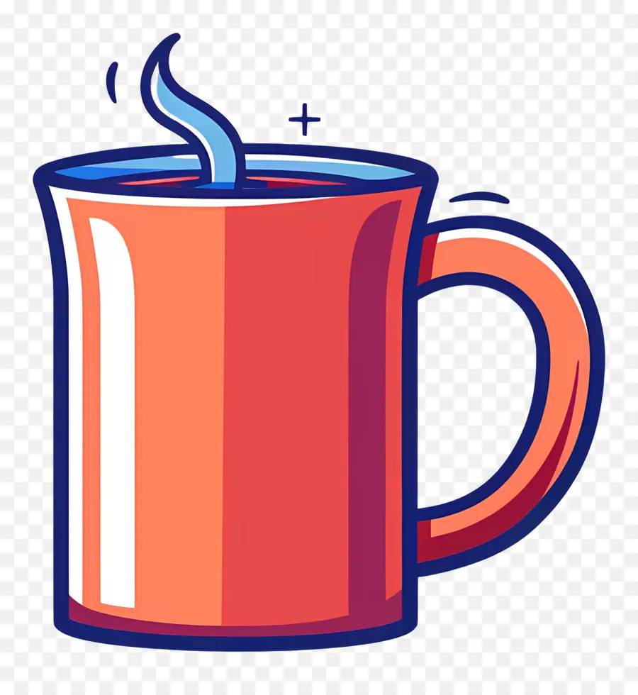 Tasse à Café，Rouge Mug PNG