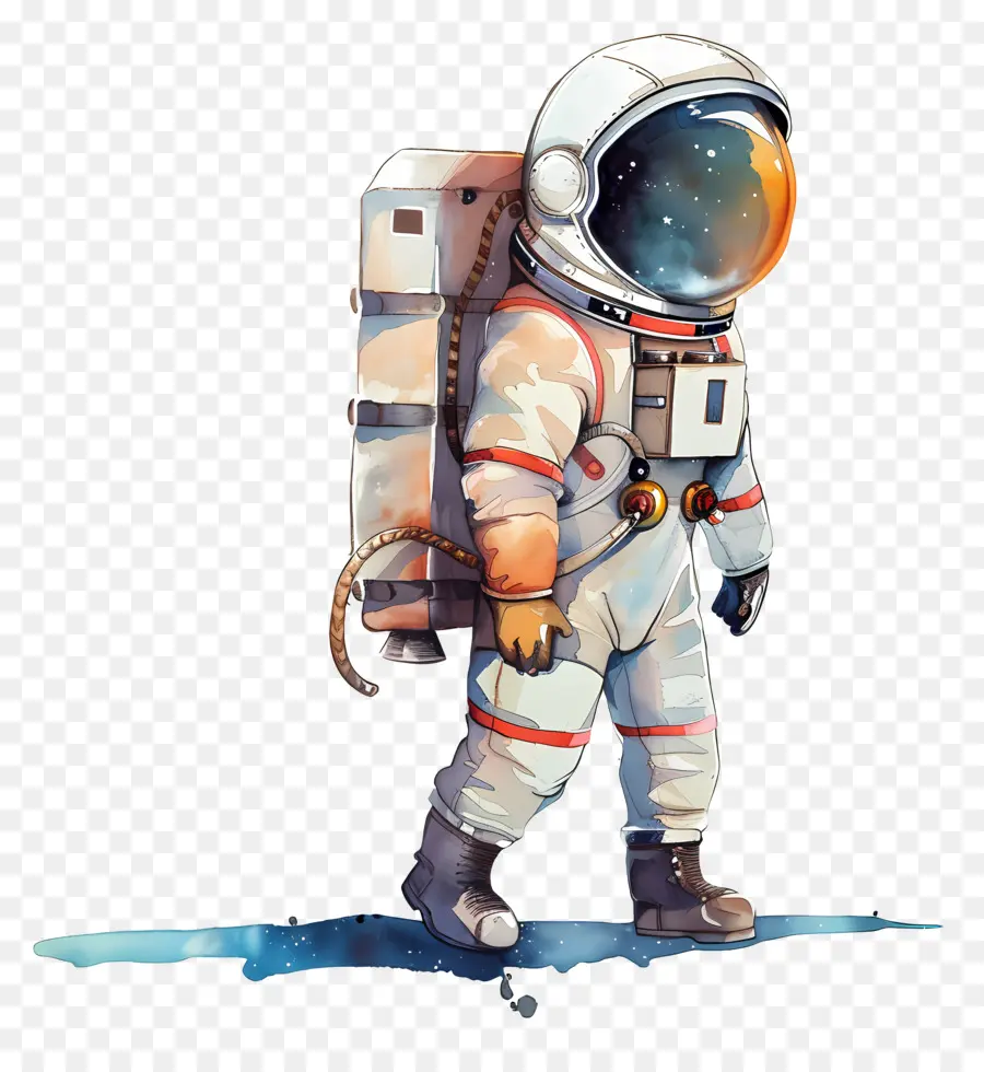 Dessin Animé De L'astronaute，L'astronaute PNG