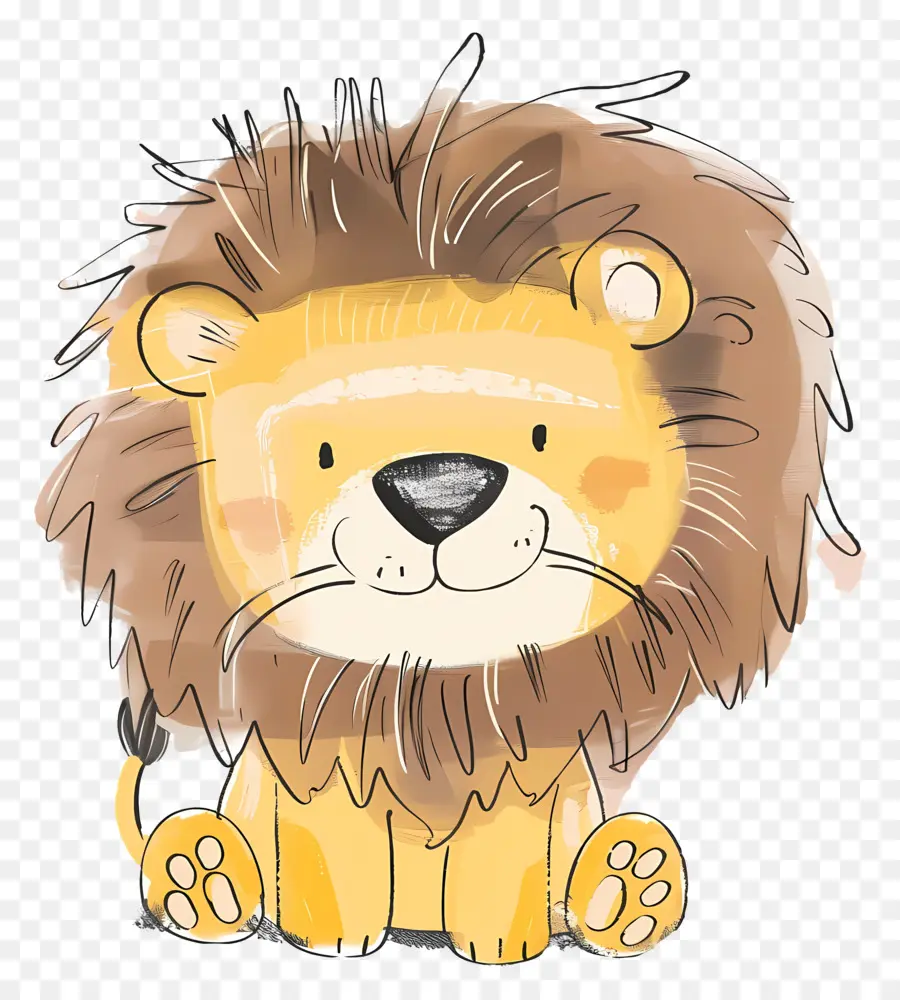 Doodle Lion，Lionceau PNG