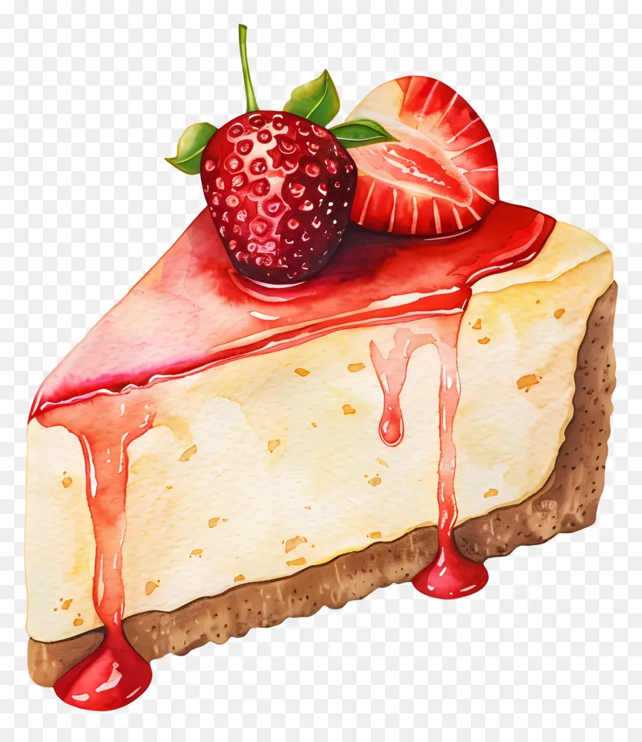 Cheesecake，Fraises PNG