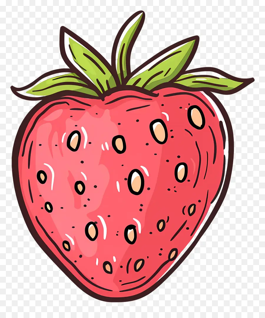 Doodle Aux Fraises，Fraise PNG