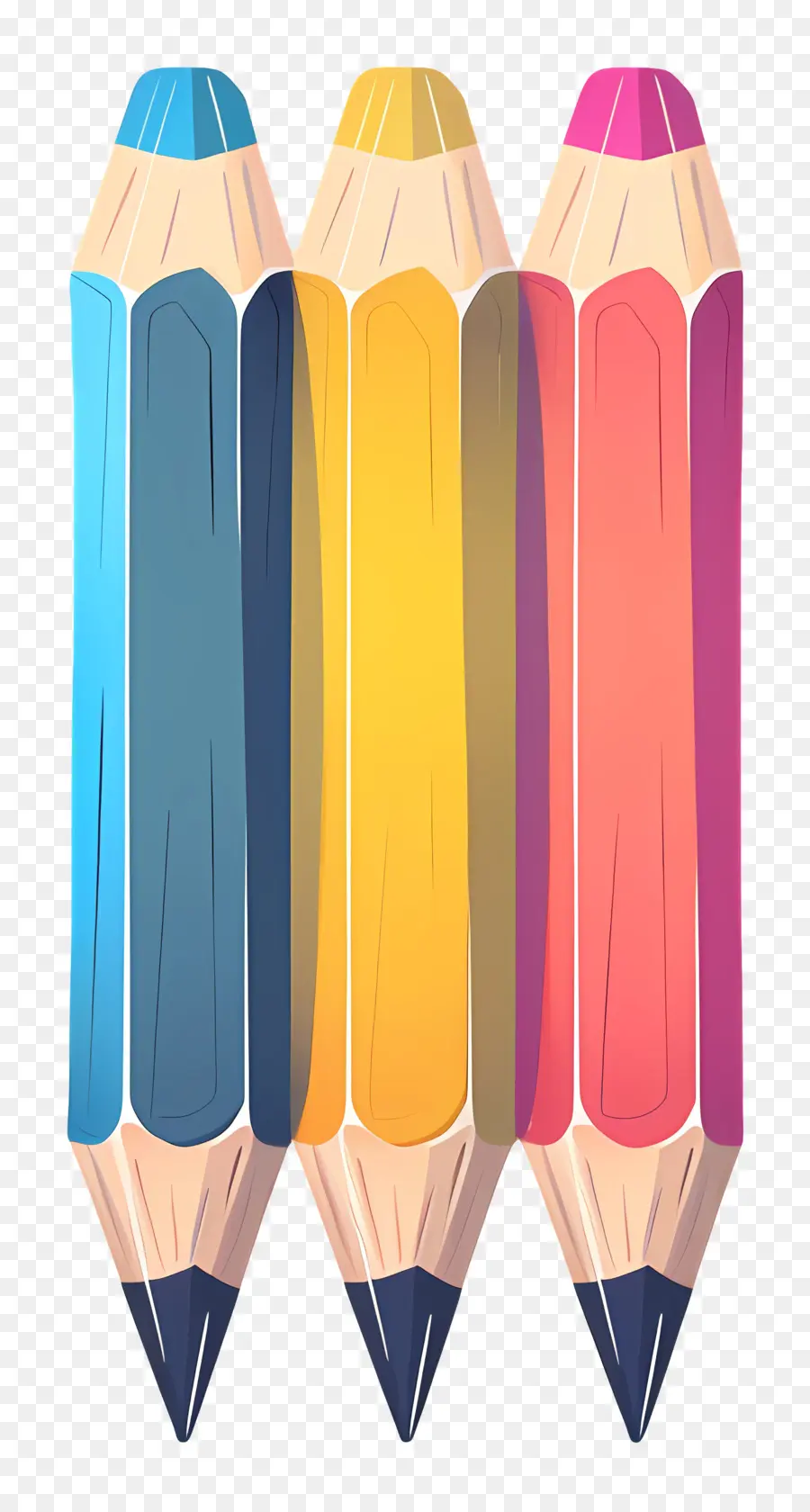 Crayons，Crayons Colorés PNG