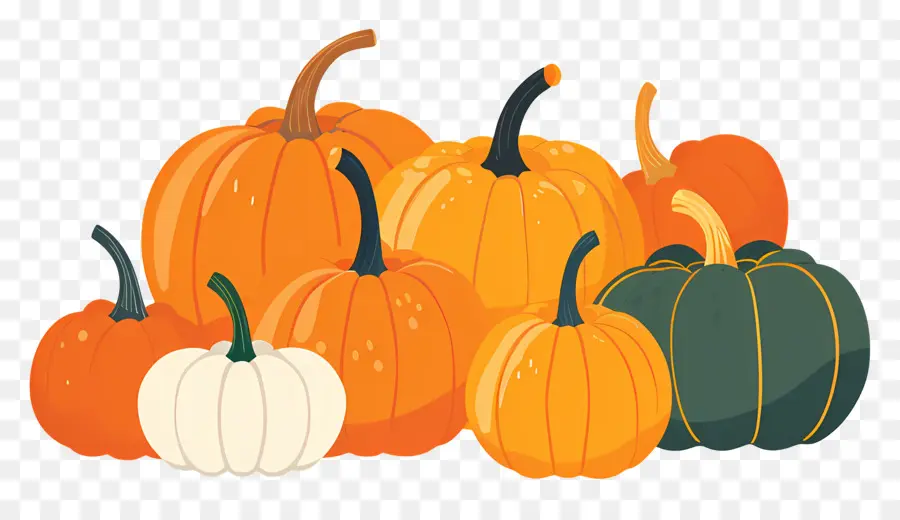 Pumpkins De Thanksgiving，Citrouilles PNG