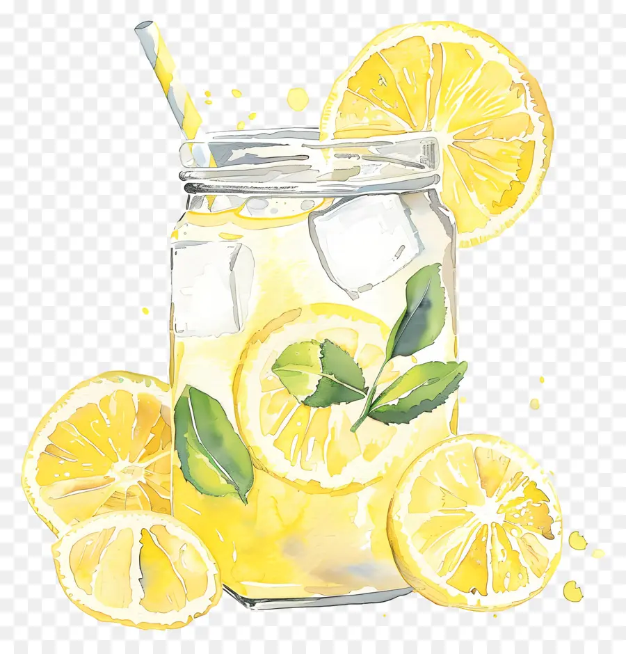 De La Limonade，Bocal En Verre PNG