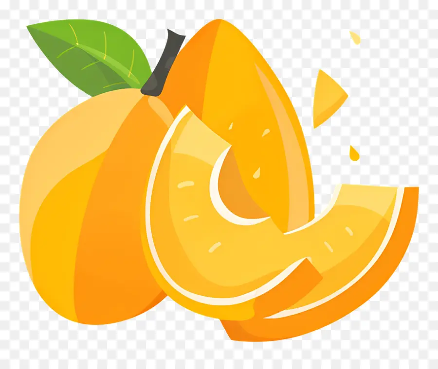 Mangue Tranchée，Tranche D'orange PNG