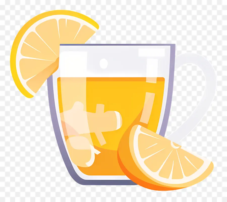 Le Thé De Gingembre，Jus D'orange PNG